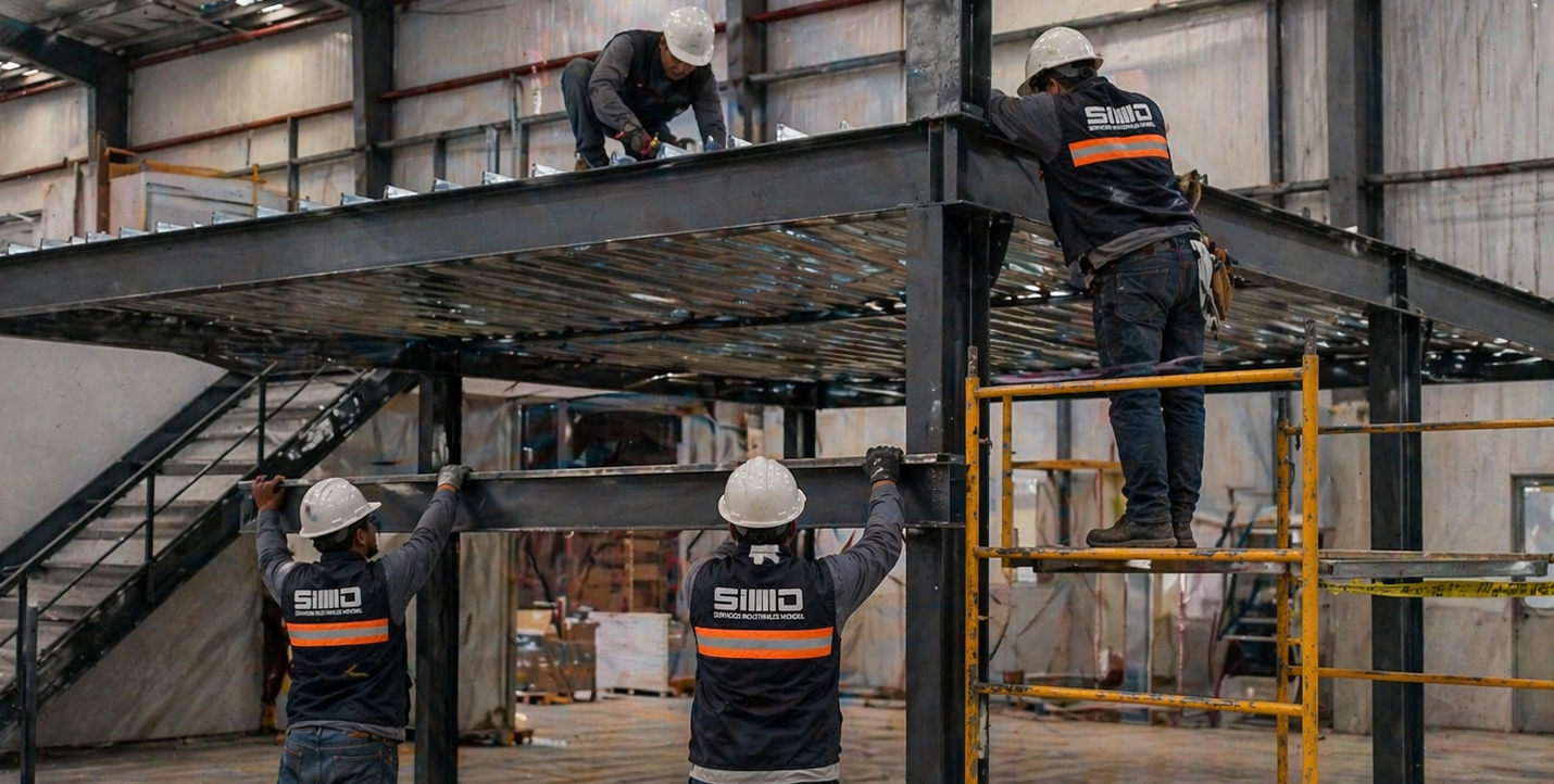 Instalación de mezanine
